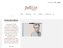 Tablet Screenshot of follizin.com